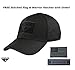 Condor Flex Tactical Cap (Black) + FREE Stitched Velcro Flag & Warrior Patch