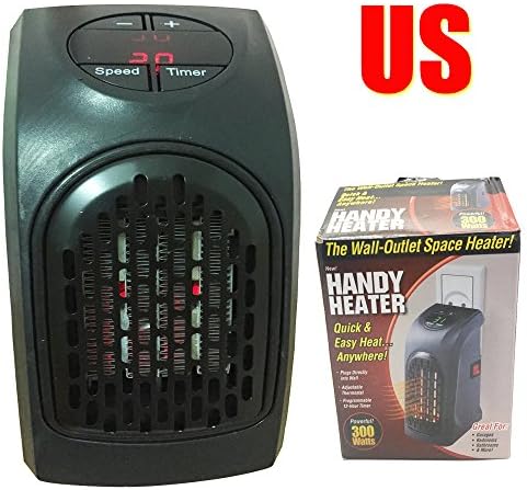 US Wonder Mini Plug In Handy Heater Portable Wall-Outlet Electric Heater Handy Air Heater Warm Air Blower Room Fan Electric Radiator War