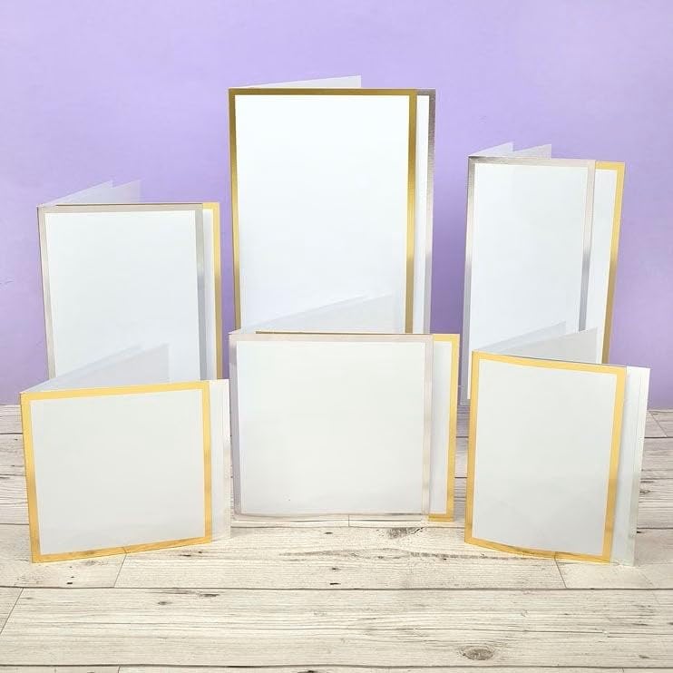 Hunkydory - Foiled Edge Card Blanks & Envelopes Megabuy