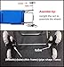 Upgraded Folding Shopping Cart, Stair Climbing Cart Waterproof Grocery Laundry Utility Cart with Wheel Bearings Stainless Steel Frame, Blue