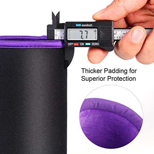 image for waka [4 Pack] Thick Protective Neoprene Camera Lens Pouch Set with Cov