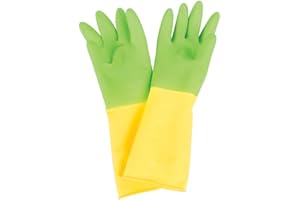 Mini Manos Learn & Play Kids Rubber Gloves, Rubber Gloves, 1 Pair for Toddlers Preschool Children, Reusable and Durable