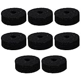Round Soft Black Cymbal Stand Felt Washer Replacement for Drum Set of 8