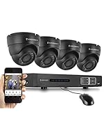 Amcrest AMDV7204M-4D-B 720P 4CH Tribrid Video Security System (Black)