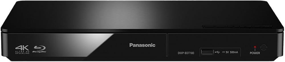 Panasonic DMP-BDT180EB Smart Network 3D Blu-ray Player 4K Upcaling Ethernet