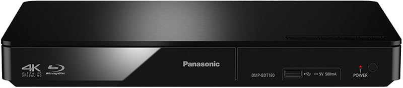 Panasonic DMP-BDT180EB Smart Network 3D Blu-ray Player 4K Upcaling Ethernet