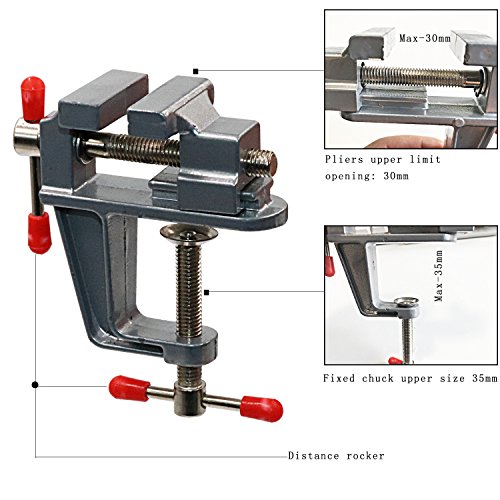 Tanjin Mini Table Clamp Small Bench Vice Jewelers Hobby Clamps Craft Repair Tool Portable Work Bench Vise