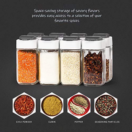 Revolving Spice Rack Organizer Caddy, Rotating Spice Storage for and Kitchen, 8 Jar Herb