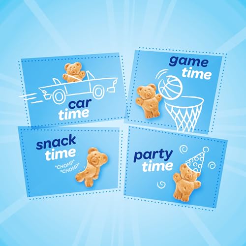 TEDDY GRAHAMS HONEY GRAHAM SNACKS, 10 KIDS SNACK PACKS