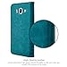 Samsung Galaxy J7 / J700 Case, INNOVAA Premium Leather Wallet Case (Not Compatible with Samsung Galaxy J7 (2016)) With STAND Flip Cover W/ Free Screen Protector & Stylus Pen - Teal Flower
