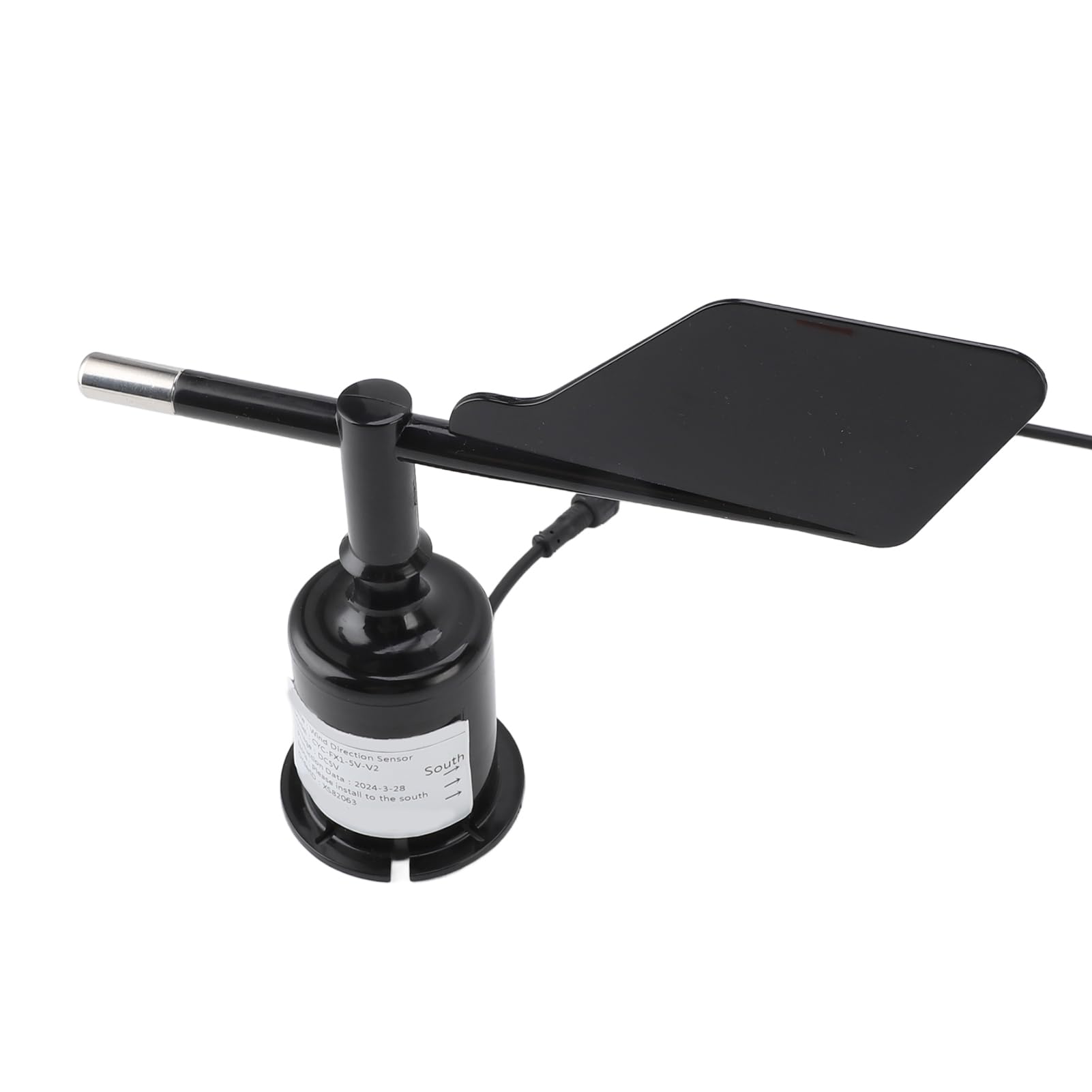 Wind Direction Sensor Transmitter, 360 Degree DC 5V Precise Anemometer Sensor Wind Indicator Protector for Garden Greenhouse Observation