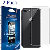 [2 Pack] For iPhone 8 Plus [Only for Back] Screen Protector, [No Glass], Nacodex [100% Full Cover] [No Foam] [Anti Scratch] High Definition Screen Protector For Apple iPhone 8 Plus