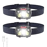 BestGK LED Headlamp Flashlight (2 Pack), Waterproof