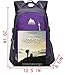 School Backpack BookBag For College Travel Hiking Fit Laptop Up to 15.6 Inch Water Resistant Book Bag (Purple)