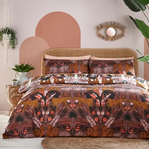 furn. Kaihalu Duvet Cover Set - Single - Cocoaberry