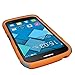 ASHIELD Ultra Shock&Drop-Proof Army-Grade Protective Hard Rugged Hybrid Slim Defender Case and Holster for For Alcatel OneTouch Icon Pop/ Alcatel One Touch Fierce 2 7040T /T Mobile /MetroPCS, POP ICON A564C /Straight Talk /TracFone (Black)- Extremly Dual layer Case with 360 Degrees Swivel Ring Kickstand and Rugged Holster (Orange+Gray)