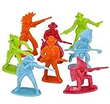 Rhode Island Novelty Cowboy  Indian Toy Figurines 144 ct 2inch - 3inch