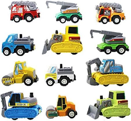 12pcs/lot Multicolor Plastic Mini Pull Back Model Car Educational Toys Children Pull Back Cars Racing Shop Truck Super Street Car