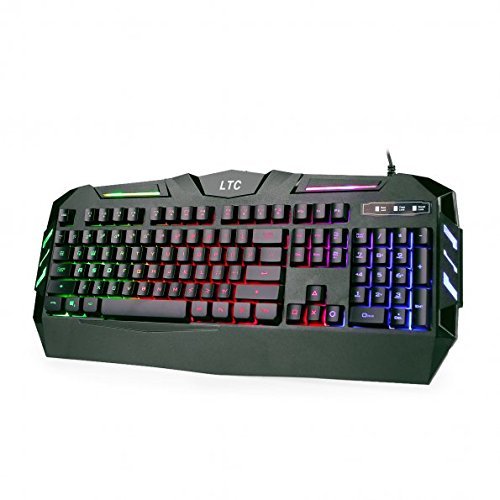 LeaningTech LTC K902 Rainbow Backlit 19-key Anti-Ghosting Waterproof USB Wired Office Gaming Keyboard-US Layout LeaningTech LTC K902 Rainbow Backlit 19-key Anti-Ghosting Waterproof USB Wired Office Gaming Keyboard-US Layout