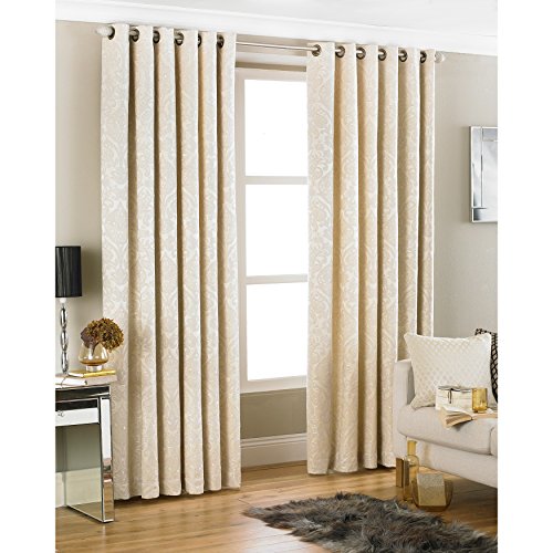 Riva Home Firenze Ringtop Curtains (66 x 72 inch) (Cream) Curtain Store