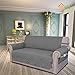 Easy-Going Sofa Slipcover Loveseat Cover Waterproof Couch Cover Washable Sofa Cover for 2 Cushion Couch Non-Slip Fabric Furniture Protector with Pocket for Pets Kids Dog Cat (Loveseat, Grey, Medium)