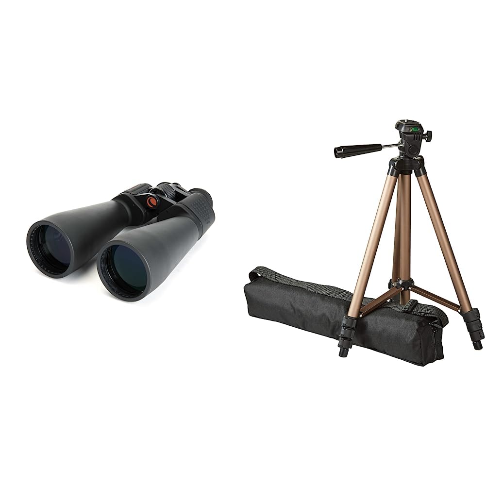 Celestron 71008 SkyMaster 25 x 70 Binocular & Amazon Basics 127cm (50") Lightweight Tripod with Bag โ image 1