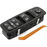 ZAPOSTS Master Power Window Switch.11 Metal Pins.Compatible with 2011 2012 2013 2014 Jeep Grand Cherokee.Dodge Durango.Driver Side Control switches Front Left.Led Light Green