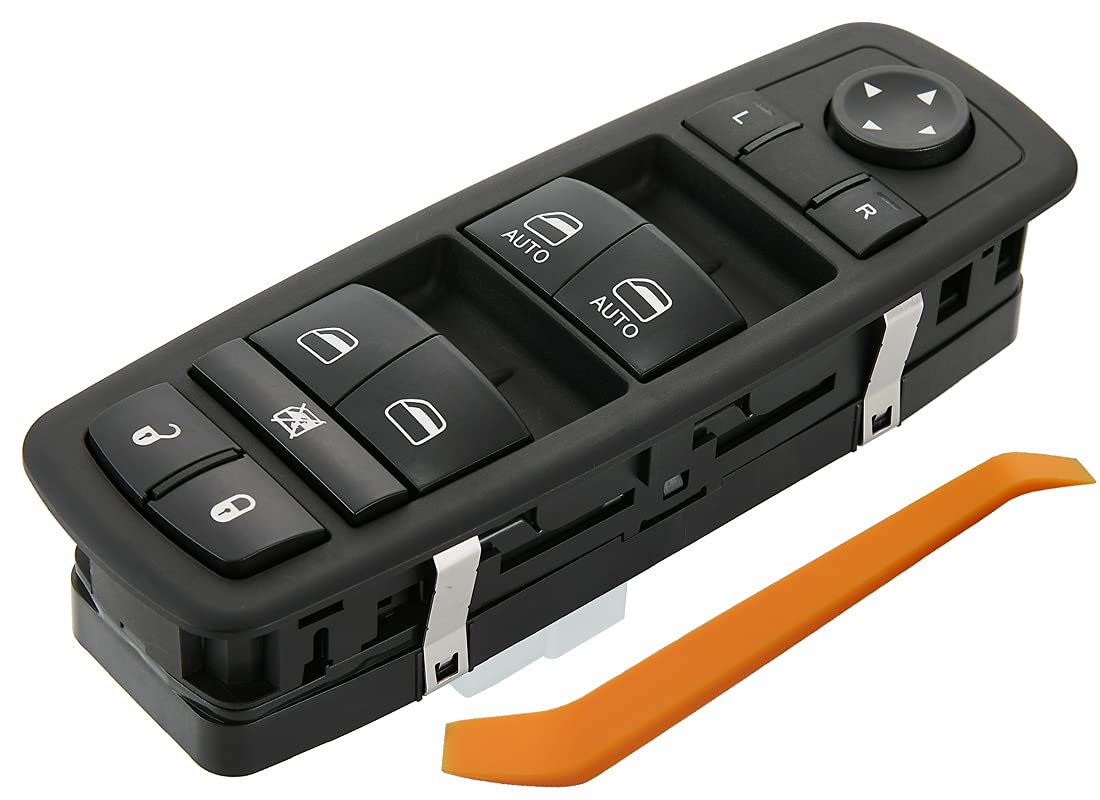 Photo 1 of ZAPOSTS Master Power Window Switch.11 Metal Pins.Compatible with 2011 2012 2013 2014 Jeep Grand Cherokee.Dodge Durango.Driver Side Control switches Front Left.Led Light Green