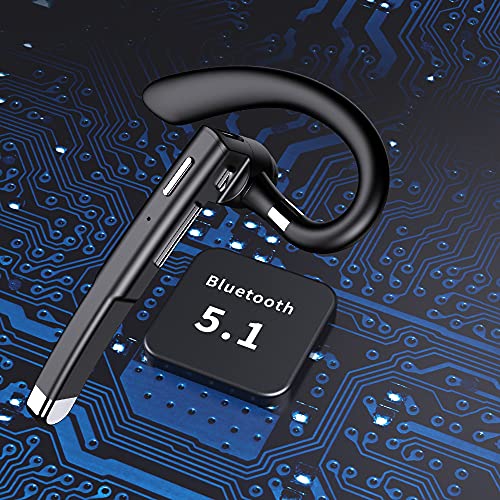 Cuffie Bluetooth 5.1, Auricolari Bluetooth Con Mic HD, 40H Ore di Riproduzione Auricolari Wireless, Cuffie In-Ear Bluetooth con Display LED, CVC8.0, 180H in Standby, Per Guida/Business/Ufficio