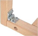 Safetots Narrow Wooden Bed Guard 90cm x 38cm Natural Bed Rail for Toddler Safety view 8
