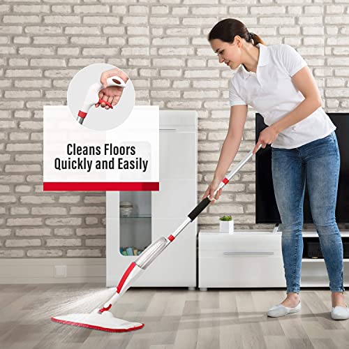 PANDA GRIP Spray Mops for Floor Cleaning Microfiber Spray Mop with 3
