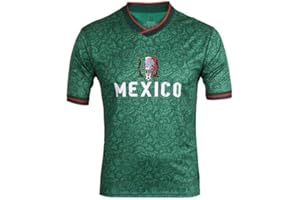 SINLEISI Mexico 2022 World Cup Fan Soccer Jersey (Mexico, Large)