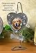 Dog Sympathy Photo Christmas Ornament - in Loving Memory - Pet Keepsake - Heart Shaped - Holds a 1 3/4