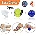 Heel Protectors, Heel Cups Sleeve, New Material* Heel Cushion, Great for Heel Pain, Heel Spur Cracked Heels, Heal Dry, Cracked Heels. (White Gel Sleeve+Green Arch Support+Massage Ball)
