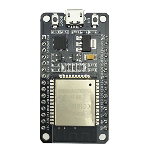 IZOKEE ESP32 Development Board WiFi + Bluetooth ESP32-DEVKITC NodeMCU Module Ultra-Low Power Consumption 2-In-1 Dual Core 2.4 GHz ESP-WROOM-32 Chip Soldered ESP-32S Board