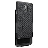 Samsung Galaxy Note 4 Case - Exact Samsung Galaxy Note 4 Case [KickDRAW Series] - Slim Kickstand Shell Case With Swivel Holster for Samsung Galaxy Note 4 (SM-N910S / SM-N910C) Black