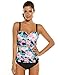 Ekouaer Women's Retro Two Piece Swimsuit Tankini