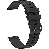 FanTEK Compatible with 18mm 20mm 22mm Watch Bands Quick Release Replacement Wristband, Silicone Sport Bands for Men Women