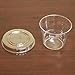 Polar Ice Dessert Cups/Hard Plastic Souffle Beverage Cups with Lids, 5-Ounce, Translucent, 50-Pack