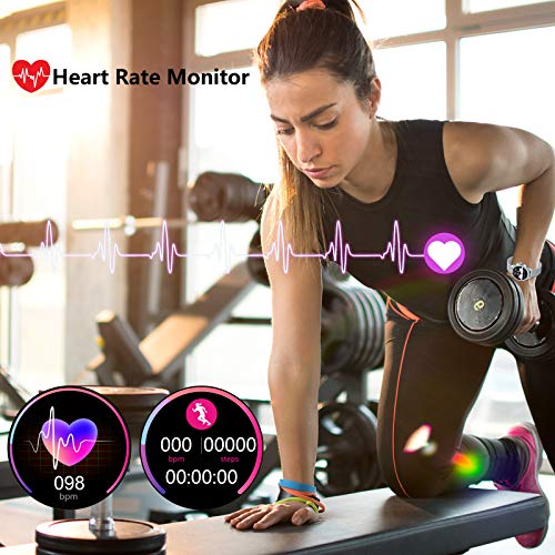 Smart Watch for Women, Activity Fitness Trackers IP68 Waterproof Elegant Ladies Smartwatch with Heart Rate Monitor… - Image 2