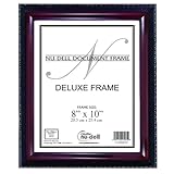 Nu-Dell 8 x 10 Inches  Executive Document Certificate Frame, Black/Mahogany