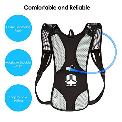 image for S.K.L SKL Hydration Pack Water Backpack with Water Bladder 2L BPA Free