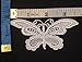 2 X 3.5" Pretty Slim Venise Lace Butterfly Applique,4 pieces, White