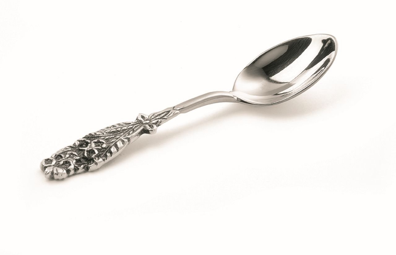ROYAL QUEEN SHEFFIEDL COFFEE SPOON Embossed style cod.580545 cm 11 by Varotto & Co.