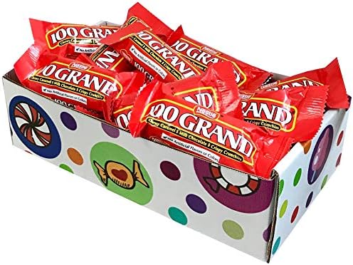 100 Grand Candy Fun Size Bars, 0.6oz (Pack of 20) By CandyLab