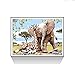 5D Diamond Painting by Number Kit, Full Drill The Giraffe and The Elephant Rhinestone Embroidery Cross Stitch Supply Arts Craft Canvas Wall Decor