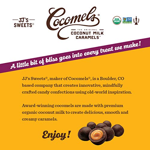 image for Cocomels Chocolate Vanilla Caramel Bites, Organic Candy, Dairy Free, V
