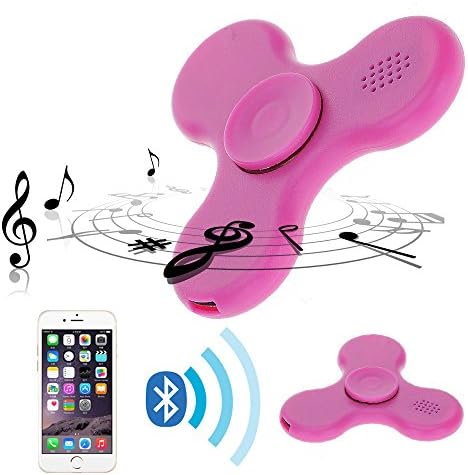 LED Bluetooth Wireless Speaker Music Tri Fidget Hand Spinners With On/off Switch Toy for Kids And Adults Stress Reducer/ADD/ADHD/Anxiety/Boredom