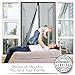 Premium Magnetic Screen Door - KEEP BUGS OUT, Let Fresh Air In. Instant Mosquito, Insect and Fly Screen with Magic Magnetic Closure. Retractable Mesh Door Screen. (Fits Doors UP TO 34