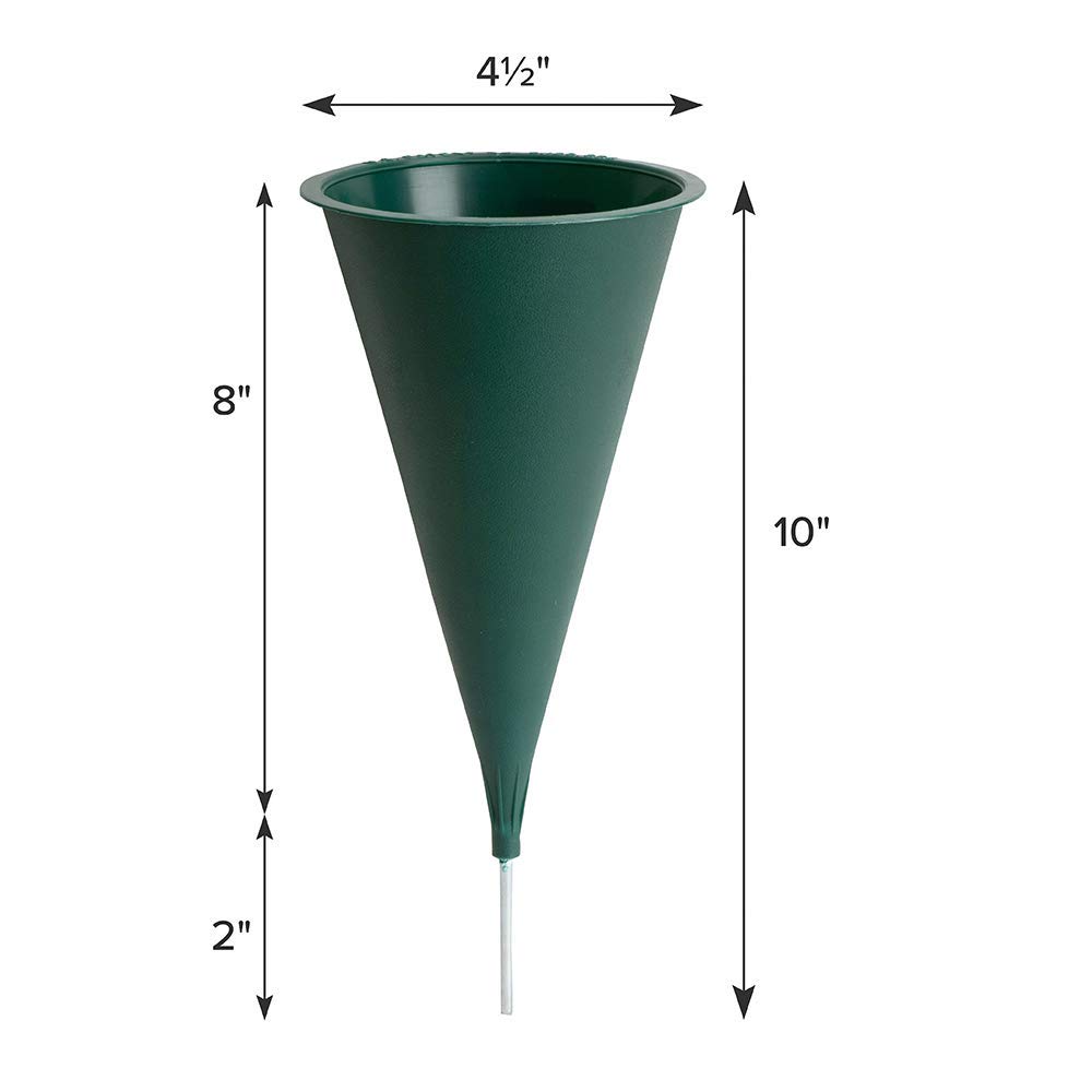 Amazon Com Plastic Cone Cemetery Vase Garden Outdoor